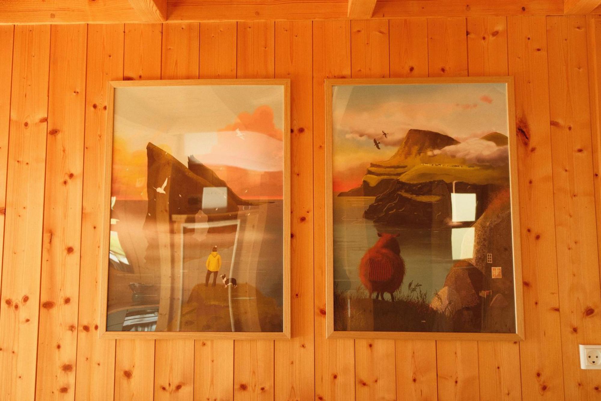 Mulafossur Cottages By Famous Waterfall In Gasadalur Bagian luar foto