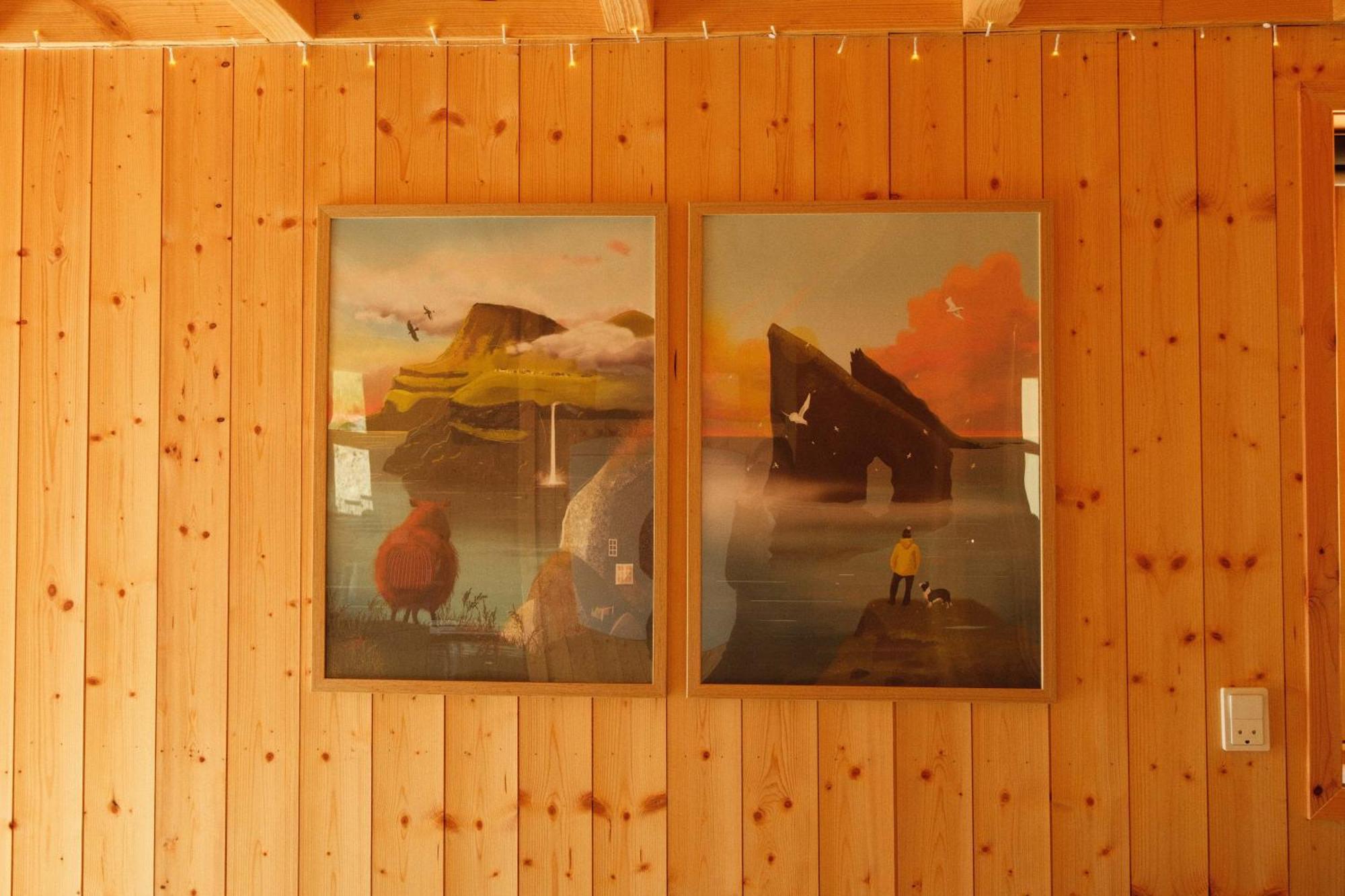 Mulafossur Cottages By Famous Waterfall In Gasadalur Bagian luar foto
